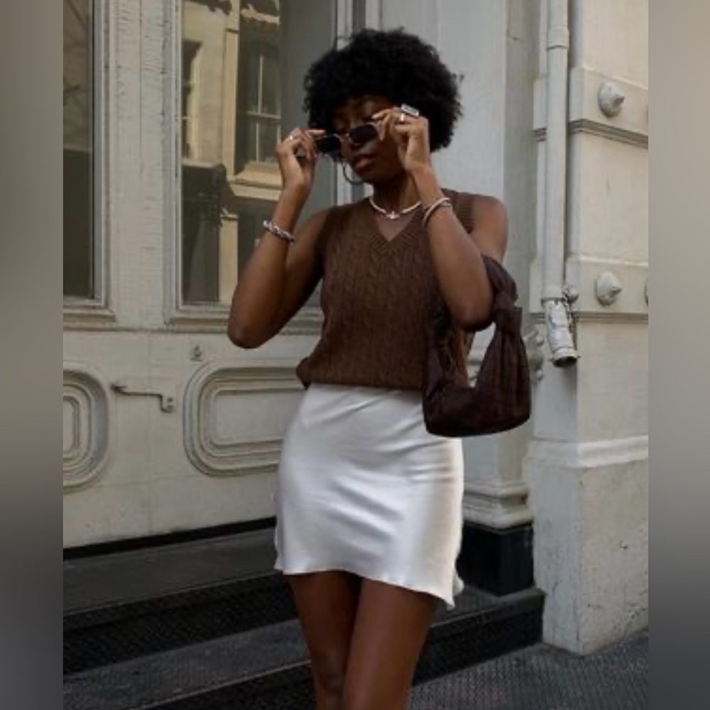 🧋Vintage Elegant White Women's Skirt🧋 3/$22